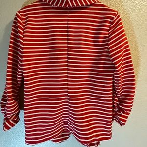 Red striped blazer